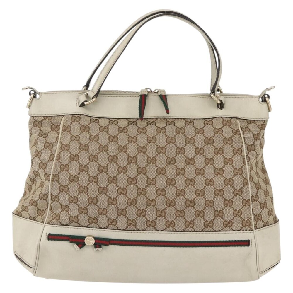 Gucci Mayfair Convertible Tote GG Canvas and leather Small